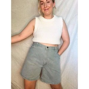 Vintage Light Green Wrangler Jean Shorts